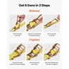 image:imageVEVOR 6 Pack 2 x 15 Ratchet Straps Heavy Duty Tie Down with Double J Hook 5000 lbs Break Strength Carry Bag Tie Down Ratcheting for Moving Trailers Motorcycles Kayaks Car Roof2 x 15  6 PACK