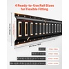 image:imageVEVOR ETrack TieDown Rail Kit 36 Pcs Set Etrack Kit 8 E Track Rails 5ft4ft2ft1ft 2 Ratchet Straps amp 8 ORings amp 8 TieOffs with DRing amp 2 Single Slots amp 16 End Caps Fit for Vans Trailers5FT4FT2FT1FT