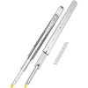 image:imageVEVOR 1 Pair Full Extension Drawer Slides 18 20 22 28 30 32 36 38 40 44 48 52 56 60 in 500 lbs Load Capacity Locking Drawer Slides Ball Bearing with Lock Side Mount Drawer Slide Rail44 inch