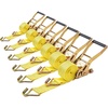 image:imageVEVOR 6 Pack 2 x 15 Ratchet Straps Heavy Duty Tie Down with Double J Hook 5000 lbs Break Strength Carry Bag Tie Down Ratcheting for Moving Trailers Motorcycles Kayaks Car Roof2 x 15  6 PACK