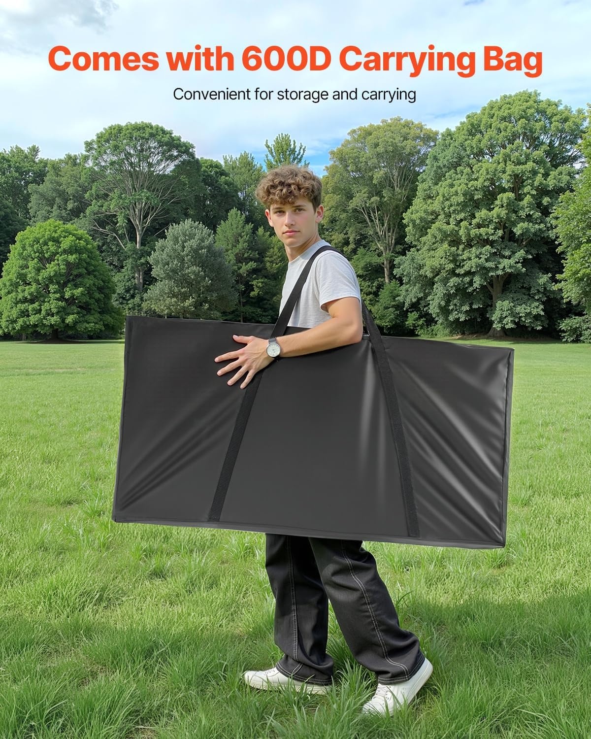image:imageVEOVR Cornhole Set Corn Hole Game Boards Wood Portable Toss Board Indoor and Outdoor Cornhole Play for Adults for Yard Backyard Beach Camping 4x2 ft DIY