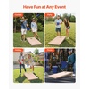 image:imageVEOVR Cornhole Set Corn Hole Game Boards Wood Portable Toss Board Indoor and Outdoor Cornhole Play for Adults for Yard Backyard Beach Camping 4x2 ft DIY