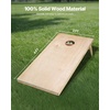 image:imageVEOVR Cornhole Set Corn Hole Game Boards Wood Portable Toss Board Indoor and Outdoor Cornhole Play for Adults for Yard Backyard Beach Camping 4x2 ft DIY