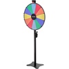 image:imageVEVOR 24 in Spinning Prize Wheel 12 Slots Spinning Wheel with Stand Adjustable Height Win Fortune Roulette with a Dry Erase and 2 Markers 6 Colors Easy Assembly for Party Pub Trade Show Carnival