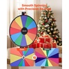 image:imageVEVOR 24 in Spinning Prize Wheel 12 Slots Spinning Wheel with Stand Adjustable Height Win Fortune Roulette with a Dry Erase and 2 Markers 6 Colors Easy Assembly for Party Pub Trade Show Carnival
