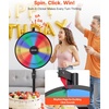 image:imageVEVOR 24 in Spinning Prize Wheel 12 Slots Spinning Wheel with Stand Adjustable Height Win Fortune Roulette with a Dry Erase and 2 Markers 6 Colors Easy Assembly for Party Pub Trade Show Carnival