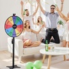image:imageVEVOR 24 in Spinning Prize Wheel 12 Slots Spinning Wheel with Stand Adjustable Height Win Fortune Roulette with a Dry Erase and 2 Markers 6 Colors Easy Assembly for Party Pub Trade Show Carnival
