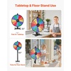 image:imageVEVOR 24 in Spinning Prize Wheel 12 Slots Spinning Wheel with Stand Adjustable Height Win Fortune Roulette with a Dry Erase and 2 Markers 6 Colors Easy Assembly for Party Pub Trade Show Carnival