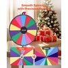 image:imageVEVOR 24 in Spinning Prize Wheel 14 Slots Spinning Wheel with Tripod Adjustable Height Win Fortune Roulette with a Dry Erase and 2 Markers 6 Colors Easy Assembly for Party Pub Trade Show Carnival