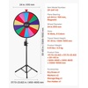 image:imageVEVOR 24 in Spinning Prize Wheel 14 Slots Spinning Wheel with Tripod Adjustable Height Win Fortune Roulette with a Dry Erase and 2 Markers 6 Colors Easy Assembly for Party Pub Trade Show Carnival