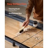 image:imageVEVOR 7ft 9ft 12ft Shuffleboard Table for Family Game Room Shuffle Board with ScratchResistant Playfield Legs 8 Pucks Wax Brush for Smooth Fast Puck Action9ft  Wood Color