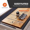 image:imageVEVOR 7ft 9ft 12ft Shuffleboard Table for Family Game Room Shuffle Board with ScratchResistant Playfield Legs 8 Pucks Wax Brush for Smooth Fast Puck Action115 ft