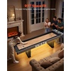 image:imageVEVOR 7ft 9ft 12ft Shuffleboard Table for Family Game Room Shuffle Board with ScratchResistant Playfield Legs 8 Pucks Wax Brush for Smooth Fast Puck Action9ft  with LED