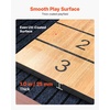 image:imageVEVOR 7ft 9ft 12ft Shuffleboard Table for Family Game Room Shuffle Board with ScratchResistant Playfield Legs 8 Pucks Wax Brush for Smooth Fast Puck Action12ft  Wood Color