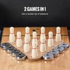 image:imageVEVOR 7ft 9ft 12ft Shuffleboard Table for Family Game Room Shuffle Board with ScratchResistant Playfield Legs 8 Pucks Wax Brush for Smooth Fast Puck Action115 ft