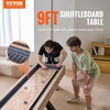 image:imageVEVOR 7ft 9ft 12ft Shuffleboard Table for Family Game Room Shuffle Board with ScratchResistant Playfield Legs 8 Pucks Wax Brush for Smooth Fast Puck Action9 ft