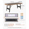 image:imageVEVOR 7ft 9ft 12ft Shuffleboard Table for Family Game Room Shuffle Board with ScratchResistant Playfield Legs 8 Pucks Wax Brush for Smooth Fast Puck Action7ft