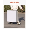 image:imageVEVOR 8 Foot Portable Beer Pong Table Folding Tailgate Table Cup Holes Dry Erase Markers and Carrying Handles Adjustable Height Lightweight Table for Office Tailgate Party amp Camping White