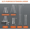 image:imageVEVOR AFrame Telescoping Ladder 205 FT  Compact amp Portable Aluminum Ladder 330lb Load Capacity for Home Roof Stairs Indoor amp Outdoor Use15 5FT