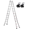 image:imageVEVOR AFrame Telescoping Ladder 205 FT  Compact amp Portable Aluminum Ladder 330lb Load Capacity for Home Roof Stairs Indoor amp Outdoor Use205FT