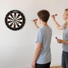 image:imageVEVOR Dartboard with 6 Darts amp Scoring Kit SelfHealing Sisal Fibers Dartboard with StapleFree Bullseye amp Rotating Number Ring 177 Professional Steel Tip Dart Board Set for Home Party Game Rooms