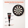image:imageVEVOR Dartboard with 6 Darts amp Scoring Kit SelfHealing Sisal Fibers Dartboard with StapleFree Bullseye amp Rotating Number Ring 177 Professional Steel Tip Dart Board Set for Home Party Game Rooms