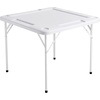 image:imageVEVOR Mahjong Table Square 4 Player Folding Card Table with 4 Cup Holders amp 4 Chip Trays Portable Domino Game Table with 1 Set of Dominoes for Mahjong Poker Puzzles 354 x 354inch White