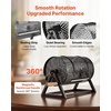 image:imageVEVOR Raffle Ticket Spinner 116 x 66 Holds 2500 Tickets or 100 Ping Pong Balls Raffle Drum Lottery Spinning Cage with Reinforced Handle Stable Triangular Stand for Events and Gatherings Black