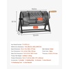 image:imageVEVOR Raffle Ticket Spinner 116 x 66 Holds 2500 Tickets or 100 Ping Pong Balls Raffle Drum Lottery Spinning Cage with Reinforced Handle Stable Triangular Stand for Events and Gatherings Black