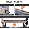 image:imageVEVOR Shuffleboard Table 9 ft LED Light Up Shuffleboard for Family Game Room 2 in 1 Shuffleboard and Bowling Combo Game Set with ScratchResistant Playfield Legs 8 Pucks Bowling Set Wax Brush