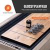image:imageVEVOR Shuffleboard Table 9 ft LED Light Up Shuffleboard for Family Game Room 2 in 1 Shuffleboard and Bowling Combo Game Set with ScratchResistant Playfield Legs 8 Pucks Bowling Set Wax Brush