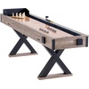 image:imageVEVOR Shuffleboard Table 9 ft LED Light Up Shuffleboard for Family Game Room 2 in 1 Shuffleboard and Bowling Combo Game Set with ScratchResistant Playfield Legs 8 Pucks Bowling Set Wax Brush