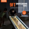 image:imageVEVOR Shuffleboard Table 9 ft LED Light Up Shuffleboard for Family Game Room 2 in 1 Shuffleboard and Bowling Combo Game Set with ScratchResistant Playfield Legs 8 Pucks Bowling Set Wax Brush