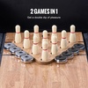 image:imageVEVOR Shuffleboard Table 9 ft LED Light Up Shuffleboard for Family Game Room 2 in 1 Shuffleboard and Bowling Combo Game Set with ScratchResistant Playfield Legs 8 Pucks Bowling Set Wax Brush