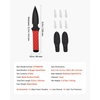 image:imageVEVOR Throwing Knives Set 6 Pack 89 inch Stainless Steel WellBalanced Knives with Protective Black Nylon Sheath Ideal Companion for Throwing Products Axes Sturdy for Recreation and Competition6 Pack Throwing Knives Set