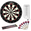 image:imageVEVOR Dartboard with 6 Darts amp Scoring Kit SelfHealing Sisal Fibers Dartboard with StapleFree Bullseye amp Rotating Number Ring 177 Professional Steel Tip Dart Board Set for Home Party Game Rooms