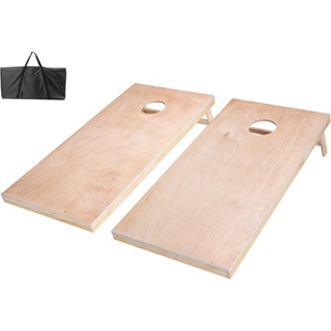 image:imageVEOVR Cornhole Set Corn Hole Game Boards Wood Portable Toss Board Indoor and Outdoor Cornhole Play for Adults for Yard Backyard Beach Camping 4x2 ft DIY