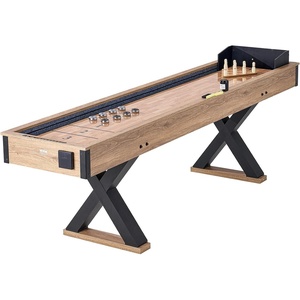 image:imageVEVOR 7ft 9ft 12ft Shuffleboard Table for Family Game Room Shuffle Board with ScratchResistant Playfield Legs 8 Pucks Wax Brush for Smooth Fast Puck Action9 ft