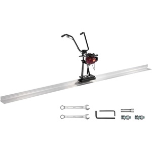 image:imageVEVOR Concrete Power Screed 8ft Aluminum Board Straight Edge Bar Set 4 Stroke Cement Finishing Vibrating Motor with Height Adjustable Handles High Efficient Concrete Tools 6500RPM4FT