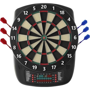 image:imageVEVOR Electronic Dart Board 135 Target Dartboard with 43 Games amp 200 Variations for Up to 8 Players 6 Dart Shafts with Flights amp 50 Soft Tips Color LCD Scoring Screen for Home Party Game Rooms