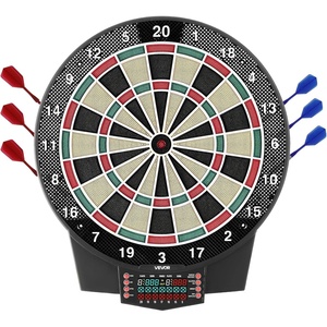 image:imageVEVOR Electronic Dart Board 155 Target Dartboard with 43 Games amp 320 Variations for Up to 8 Players 6 Dart Shafts with Flights amp 50 Soft Tips Color LCD Scoring Screen for Home Party Game Room