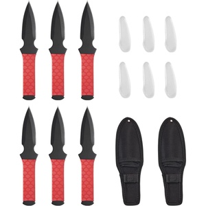 image:imageVEVOR Throwing Knives Set 6 Pack 89 inch Stainless Steel WellBalanced Knives with Protective Black Nylon Sheath Ideal Companion for Throwing Products Axes Sturdy for Recreation and Competition6 Pack Throwing Knives Set