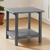 image:imageVEVOR Outdoor Side Table 1772W x 1496D x 1732H Inch Double Layer HDPE Outside End Table for Easy Maintenance Withstand Harsh Weather Fit for Patio Pool Beach Porch Indoor Backyard GreyGrey