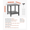 image:imageVEVOR Outdoor Side Table 1772W x 1496D x 1732H Inch Double Layer HDPE Outside End Table for Easy Maintenance Withstand Harsh Weather Fit for Patio Pool Beach Porch Indoor Backyard GreyGrey