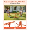 image:imageVEVOR Seesaw Teeter Totter for Kids 110 lbs Load Capacity per Seat Sit and Spin Teeter Totter with 4prong Support Legs Playground Equipment with Swiveling 360 Degrees Rotating for Aged 3 4 SeatsYellow