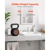 image:imageVEVOR T Shelf Brackets 200 lbs Capacity 2 Pcs 16 inch Solid Steel Heavy Duty with Screws for Floating Shelves Countertop Support Hardware12x289x12 in