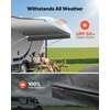 image:imageVEVOR RV Awning Fabric Replacement 192 Fabric Length for 20 Awning Heavy Duty 3Ply 16oz PVC Camper Awning Fabric Waterproof amp UV Protection Outdoor Canopy for RV Trailer Motorhome Blue FadeBlack Fade