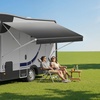 image:imageVEVOR RV Awning Fabric Replacement 192 Fabric Length for 20 Awning Heavy Duty 3Ply 16oz PVC Camper Awning Fabric Waterproof amp UV Protection Outdoor Canopy for RV Trailer Motorhome Blue FadeBlack Fade