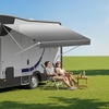 image:imageVEVOR RV Awning Fabric Replacement 192 Fabric Length for 20 Awning Heavy Duty 3Ply 16oz PVC Camper Awning Fabric Waterproof amp UV Protection Outdoor Canopy for RV Trailer Motorhome Blue FadeGray Fade