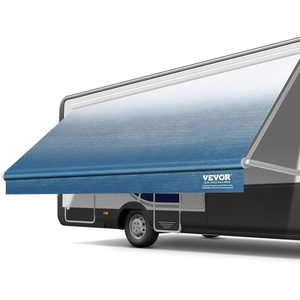 image:imageVEVOR RV Awning Fabric Replacement 192 Fabric Length for 20 Awning Heavy Duty 3Ply 16oz PVC Camper Awning Fabric Waterproof amp UV Protection Outdoor Canopy for RV Trailer Motorhome Blue FadeBlue Fade